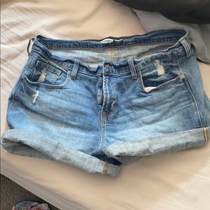 Old navy boyfriend style Jean shorts